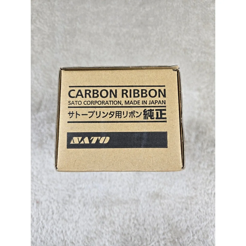 Sato R434B Carbon Ribbon WB1092004 84mm x 300m Face In 3 Rolls Made in‎ Japan